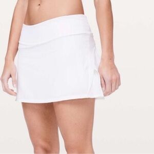 Lululemon Play Off the Pleats White Skort